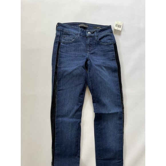 Guess Women’s Sexy Curve Skinny Jeans Side Lace Details In Blue Size 24 - Picture 4 of 11